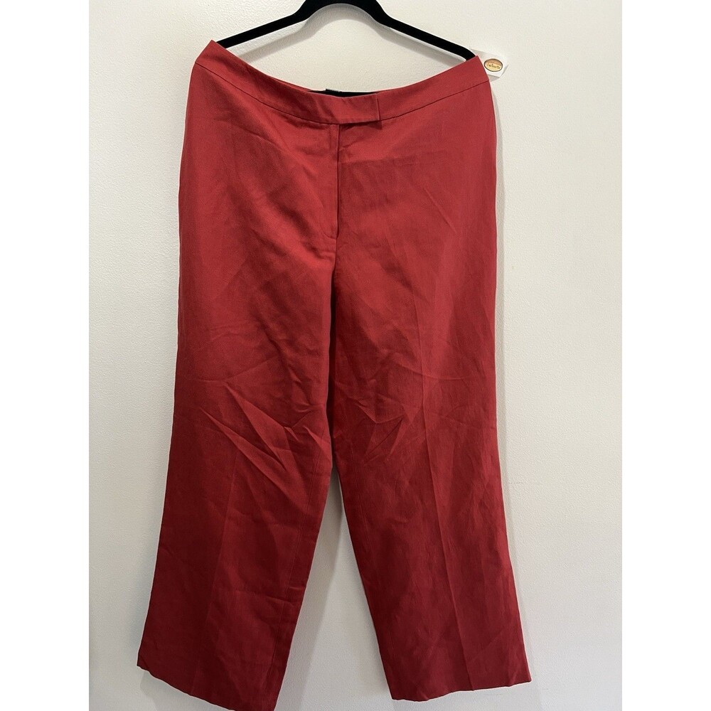 Talbots Brick Red Straight-Leg Trousers